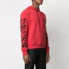 Off-White Men’ s SS21 Twill Printing Logo Loose Fit Red