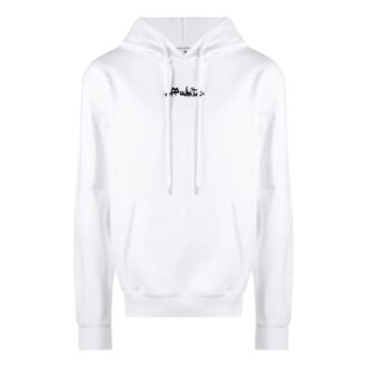 Off-White Men’ s SS22 Alphabet Logo Embroidered Loose Fit White