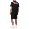 Off-White Men’ s SS22 Alphabet Logo Printing Round Neck Short Sleeve Loose Fit Black T-Shirt