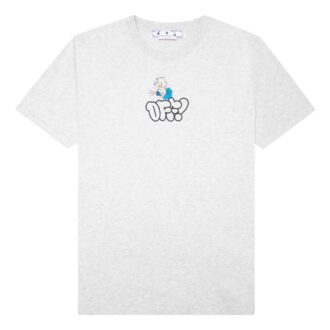 Off-White Men’ s SS22 Alphabet Logo Printing Round Neck Short Sleeve Version Gray T-Shirt Off-White Men’ s SS22 Alphabet Logo Printing Round Neck Short Sleeve Version Gray T-Shirt