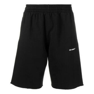 Off-White Men’ s SS22 Alphabet Logo Printing Straight Shorts Loose Fit Black Off-White Men’ s SS22 Alphabet Logo Printing Straight Shorts Loose Fit Black