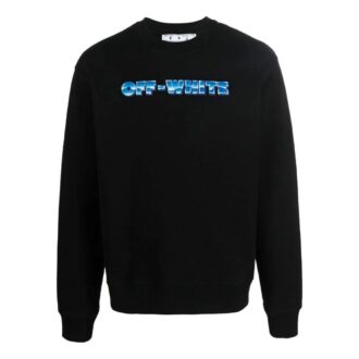 Off-White Men’ s SS22 Arrow Pattern Logo Round Neck Black Off-White Men’ s SS22 Arrow Pattern Logo Round Neck Black