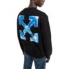 Off-White Men’ s SS22 Arrow Pattern Logo Round Neck Black