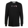 Off-White Men’ s SS22 Arrow Pattern Printing Long Sleeves Black T-Shirt