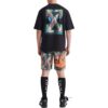 Off-White Men’ s SS22 Arrow Pattern Printing Round Neck Pullover Short Sleeve Loose Fit Black T-Shirt