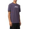 Off-White Men’ s SS22 Arrow Pattern Printing Round Neck Short Sleeve Loose Fit Purple T-Shirt