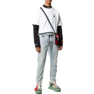 Off-White Men’ s SS22 Arrow Printing Loose Short Sleeve White T-Shirt Off-White Men’ s SS22 Arrow Printing Loose Short Sleeve White T-Shirt