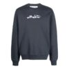 Off-White Men’ s SS22 Arrow Printing Round Neck Long Sleeves Gray
