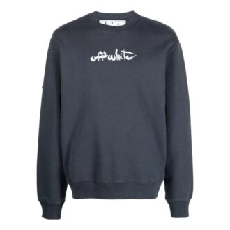 Off-White Men’ s SS22 Arrow Printing Round Neck Long Sleeves Gray Off-White Men’ s SS22 Arrow Printing Round Neck Long Sleeves Gray
