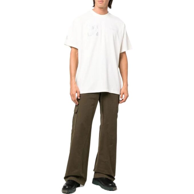 Off-White Men’ s SS22 Arrow Round Neck Short Sleeve White T-Shirt