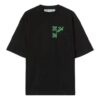 Off-White Men’ s SS22 Arrow Spray Painting Short Sleeve Loose Fit Black T-Shirt