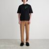 Off-White Men’ s SS22 Arrow Spray Painting Short Sleeve Loose Fit Black T-Shirt
