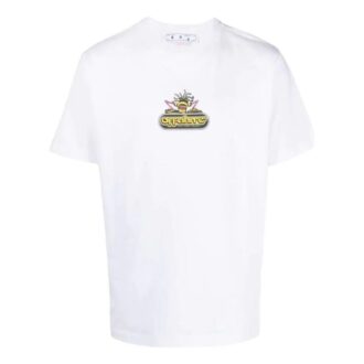 Off-White Men’ s SS22 Back Arrow Pattern Printing Short Sleeve White T-Shirt Off-White Men’ s SS22 Back Arrow Pattern Printing Short Sleeve White T-Shirt