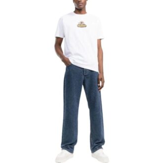 Off-White Men’ s SS22 Back Arrow Pattern Printing Short Sleeve White T-Shirt Off-White Men’ s SS22 Back Arrow Pattern Printing Short Sleeve White T-Shirt