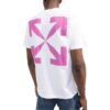 Off-White Men’ s SS22 Back Arrow Pattern Printing Short Sleeve White T-Shirt