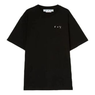 Off-White Men’ s SS22 Back Caravaggio Short Sleeve Loose Fit Black T-Shirt Off-White Men’ s SS22 Back Caravaggio Short Sleeve Loose Fit Black T-Shirt