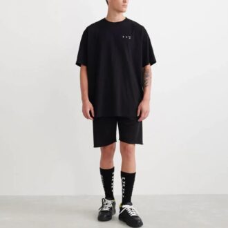 Off-White Men’ s SS22 Back Caravaggio Short Sleeve Loose Fit Black T-Shirt Off-White Men’ s SS22 Back Caravaggio Short Sleeve Loose Fit Black T-Shirt