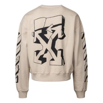 Off-White Men’ s SS22 Back Classic Logo Printing Round Neck Long Sleeves Ordinary Version Off-White Men’ s SS22 Back Classic Logo Printing Round Neck Long Sleeves Ordinary Version