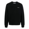 Off-White Men’ s SS22 Back Logo Printing Round Neck Long Sleeves Black