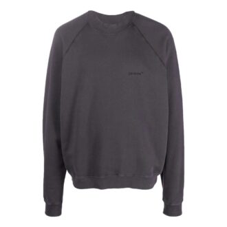 Off-White Men’ s SS22 Back Logo Printing Round Neck Pullover Long Sleeves Ordinary Version Dark Grey Off-White Men’ s SS22 Back Logo Printing Round Neck Pullover Long Sleeves Ordinary Version Dark Grey