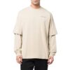 Off-White Men’ s SS22 Back Painting Printing Long Sleeves Loose Fit T-Shirt