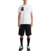 Off-White Men’ s SS22 Back Painting Printing Round Neck Short Sleeve White T-Shirt
