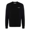Off-White Men’ s SS22 Caravaggio Arrow Alphabet Long Sleeves Loose Fit Black T-Shirt