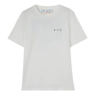 Off-White Men’ s SS22 Caravaggio Arrow Logo Short Sleeve Version White T-Shirt Off-White Men’ s SS22 Caravaggio Arrow Logo Short Sleeve Version White T-Shirt