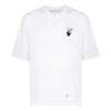 Off-White Men’ s SS22 Caravaggio Arrow Pattern Logo Printing Round Neck Short Sleeve White T-Shirt