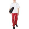Off-White Men’ s SS22 Caravaggio Arrow Pattern Logo Printing Round Neck Short Sleeve White T-Shirt
