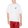 Off-White Men’ s SS22 Caravaggio Arrow Pattern Logo Printing Round Neck Short Sleeve White T-Shirt