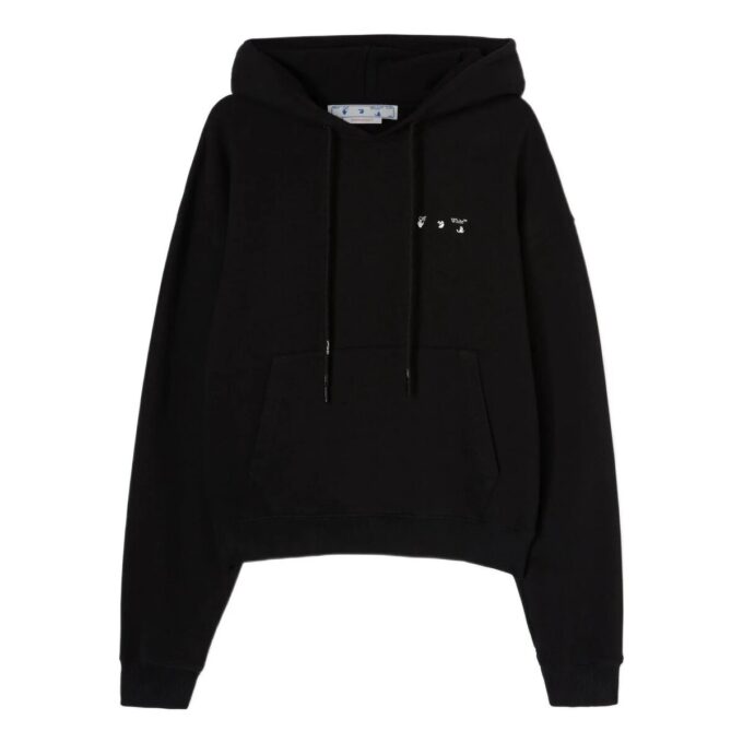 Off-White Men’ s SS22 Caravaggio Painting Printing Hooded Long Sleeves Black