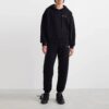 Off-White Men’ s SS22 Caravaggio Painting Printing Hooded Long Sleeves Black