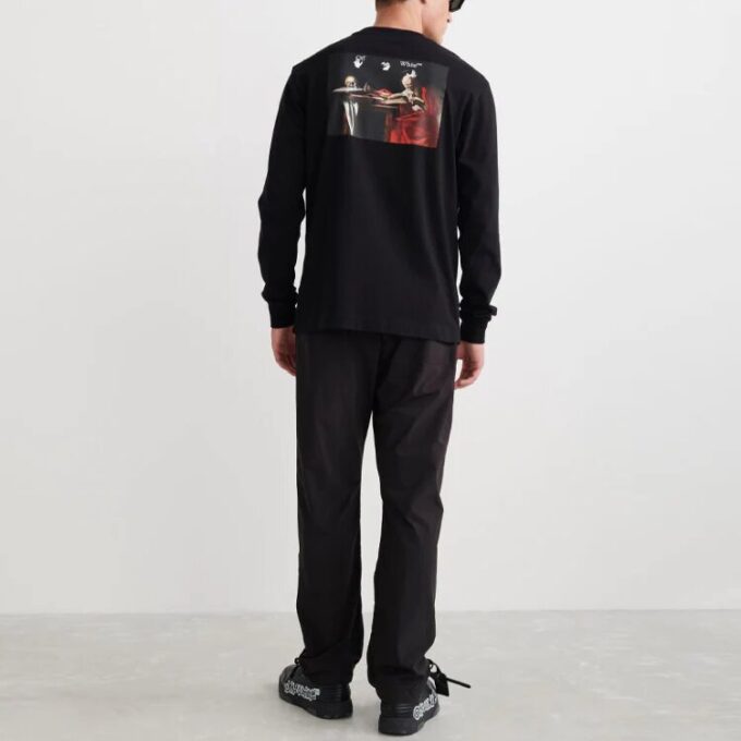 Off-White Men’ s SS22 Caravaggio Painting Round Neck Black