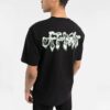 Off-White Men’ s SS22 Chest Classic Arrow Alphabet Printing Short Sleeve Black T-Shirt