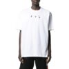 Off-White Men’ s SS22 Chest Printing Round Neck Pullover Short Sleeve White T-Shirt