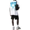 Off-White Men’ s SS22 Chest Printing Round Neck Pullover Short Sleeve White T-Shirt
