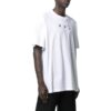 Off-White Men’ s SS22 Chest Printing Round Neck Pullover Short Sleeve White T-Shirt