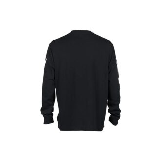 Off-White Men’ s SS22 Diag Alphabet Stripe Pattern Pullover Long Sleeves Loose Fit Black T-Shirt Off-White Men’ s SS22 Diag Alphabet Stripe Pattern Pullover Long Sleeves Loose Fit Black T-Shirt