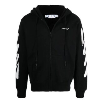Off-White Men’ s SS22 Diagonal Stripes Printing Zipper Jacket Version Black Off-White Men’ s SS22 Diagonal Stripes Printing Zipper Jacket Version Black