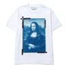 Off-White Men’ s SS22 Elizabeth Printing Round Neck Pullover Short Sleeve White T-Shirt