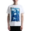 Off-White Men’ s SS22 Elizabeth Printing Round Neck Pullover Short Sleeve White T-Shirt