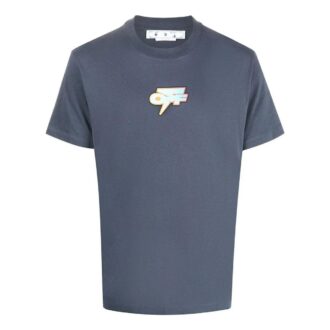 Off-White Men’ s SS22 Gradient Logo Printing Round Neck Short Sleeve Ordinary Version Gray T-Shirt Off-White Men’ s SS22 Gradient Logo Printing Round Neck Short Sleeve Ordinary Version Gray T-Shirt