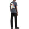 Off-White Men’ s SS22 Gradient Logo Printing Round Neck Short Sleeve Ordinary Version Gray T-Shirt