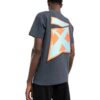 Off-White Men’ s SS22 Gradient Logo Printing Round Neck Short Sleeve Ordinary Version Gray T-Shirt
