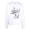 Off-White Men’ s SS22 Graffiti Printing Drawstring Loose Fit White