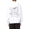 Off-White Men’ s SS22 Graffiti Printing Drawstring Loose Fit White