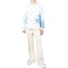 Off-White Men’ s SS22 Grid Logo Printing Pullover Version Blue White