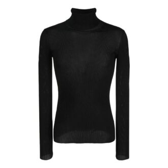 Off-White Men’ s SS22 Helvet Ribbed Slim Fit Wool Sweater Black Off-White Men’ s SS22 Helvet Ribbed Slim Fit Wool Sweater Black