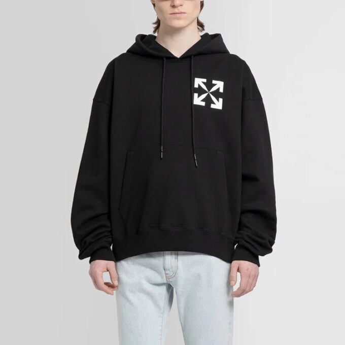 Off-White Men’ s SS22 Kangaroo Pocket Arrow Large Autumn Black